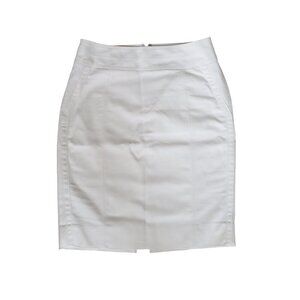 White House Black Market White Pencil Skirt Career Office Formal